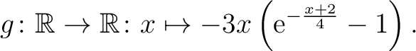 $\displaystyle g_{\alpha} \colon \mathbb{R}^3 \to \mathbb{R}^3 \colon \begin{pma...
...e*{.35mm}\mathrm{e}^{\hspace*{.25mm}\cos\hspace*{.25mm}(\pi yz)}
\end{pmatrix}.$