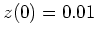 $ z(0)=0.01$