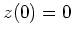 $ z(0)=0$