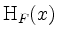 $ \mathrm{H}_F(x)$