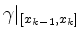 $ \gamma \vert _{[x_{k-1},x_k]}$